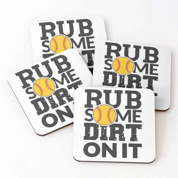 Item preview, Rub Some Dirt On It Yellow Baseball designed and sold by FortuneCookieTs.