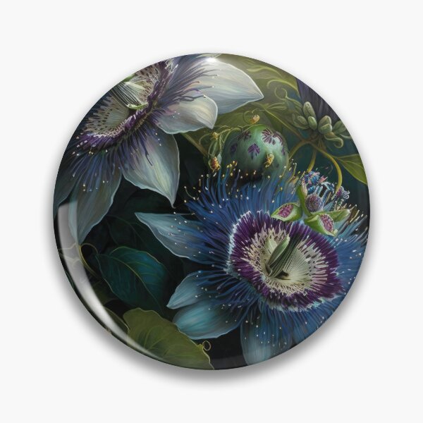 Item preview, Blue Passion Flower  designed and sold by Vanover Designs.