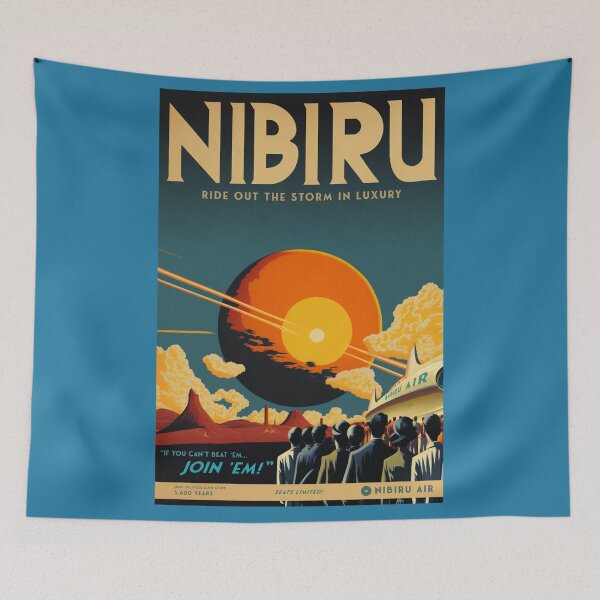 Item preview, Nibiru - Vintage Travel Poster designed and sold by Boundliss.