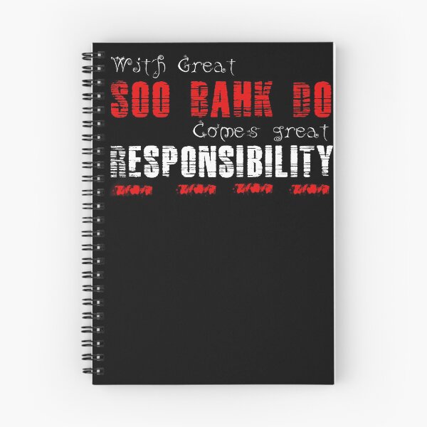 Item preview, With great Soo Bahk Do comes great responsibility designed and sold by MartialArtsNerd.
