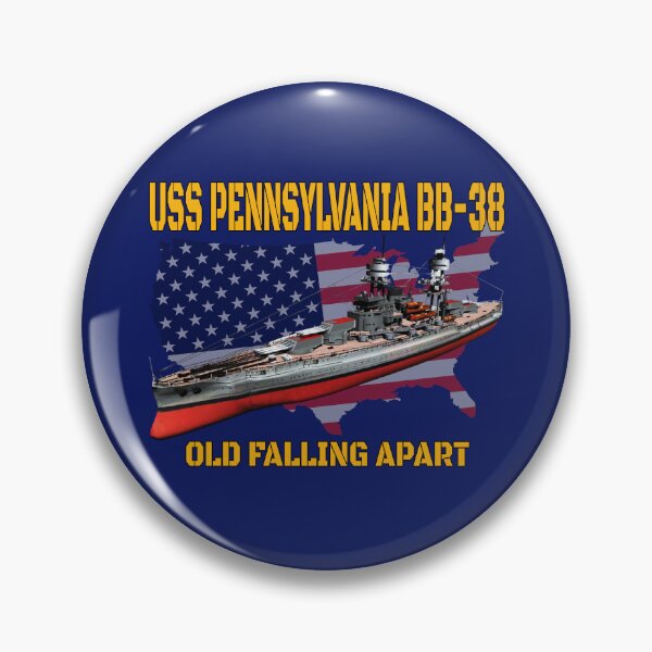 Item preview, WW2 American Warship USS Pennsylvania BB-38 Battleship Veterans designed and sold by ArtStudioKY.