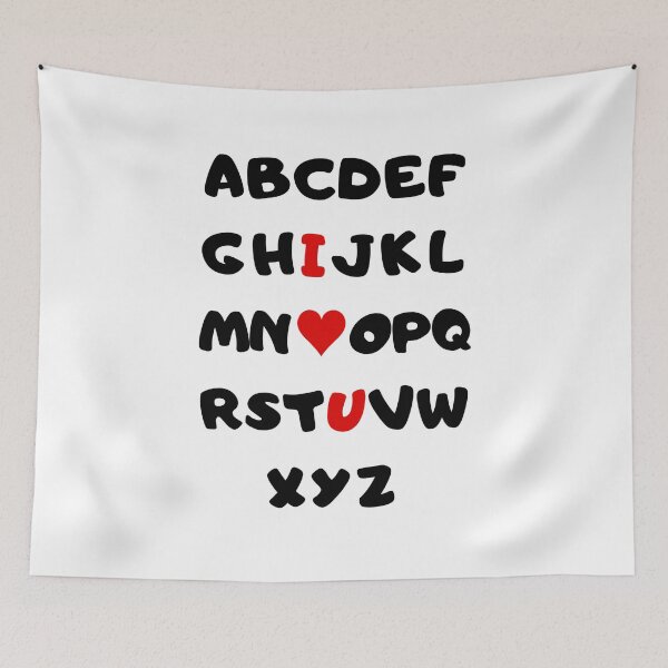 Item preview, Alphabet ABC I Love You. Love Letters designed and sold by Rebel-Design.