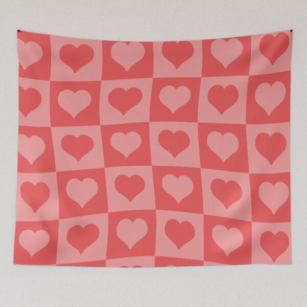 Item preview, Wavy Checkered Hearts designed and sold by asymmetrickid.