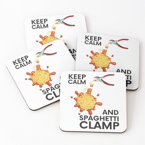 Item preview, Keep Calm And Spaghetti Clamp, Funny Pasta Noodle designed and sold by uriwe.
