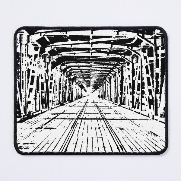 Item preview, steel railway bridge in black and white colors designed and sold by Wylkerd.