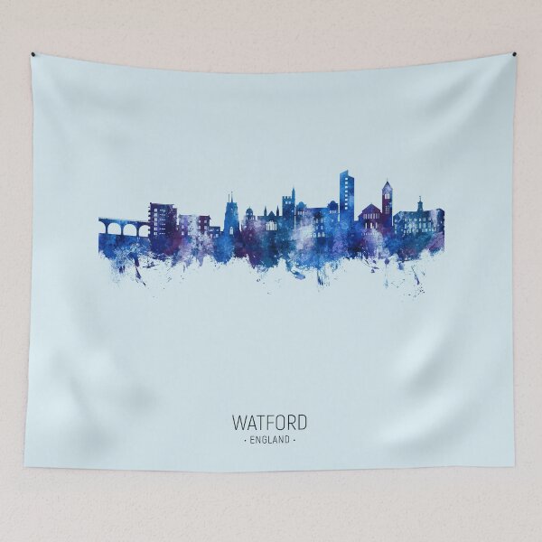 Item preview, Watford England Skyline designed and sold by ArtPrints.
