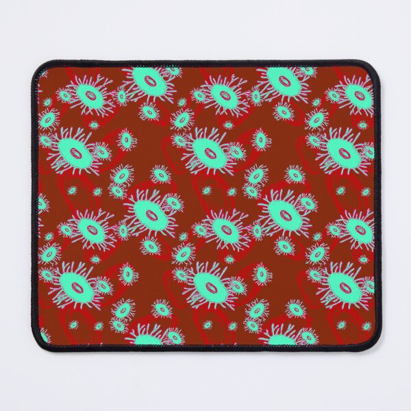 Item preview, Turquoise and Red Blood Cell Pattern designed and sold by vividbiology.