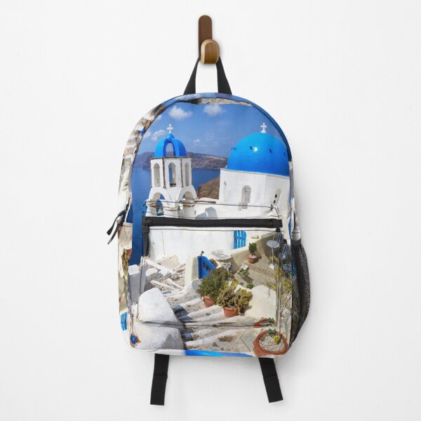 Item preview, Oia Santorini Blue Domed Church designed and sold by Paul Thompson Photography.