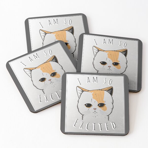 Item preview, Cute Cat Excited Face designed and sold by DreadX3.