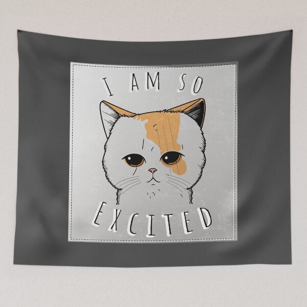 Item preview, Cute Cat Excited Face designed and sold by DreadX3.