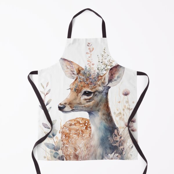 Item preview, Boho Deer: Watercolor painting of a Beautiful Deer designed and sold by faiaArt.