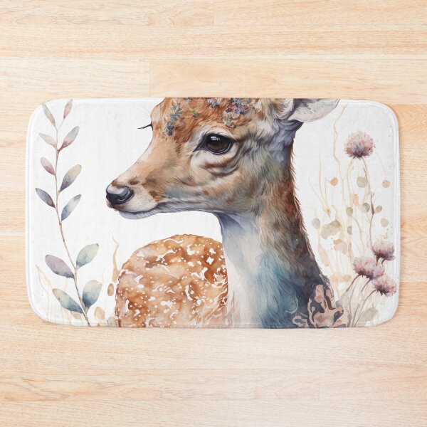 Item preview, Boho Deer: Watercolor painting of a Beautiful Deer designed and sold by faiaArt.
