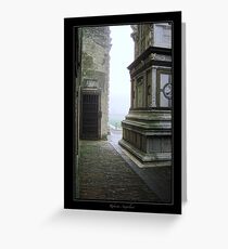 A corner in the fog - Charterhouse of Pavia Greeting Card
