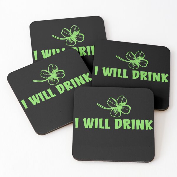 Item preview, I will drinkg, St. Patrick's Day designed and sold by HarriPaloma.