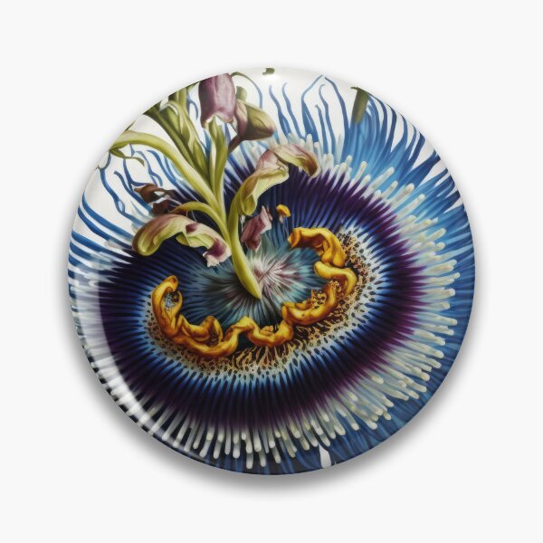Item preview, Blue Passion Flower  designed and sold by Vanover Designs.