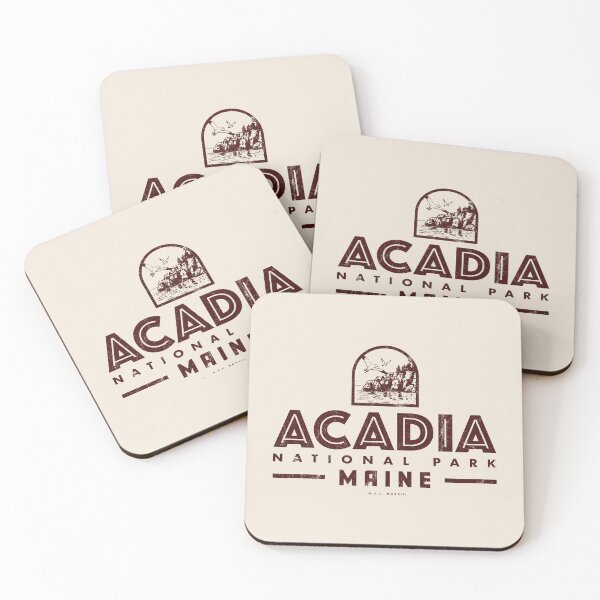 Item preview, Acadia National Park - Coastline (Brown) designed and sold by deadmansupplyco.