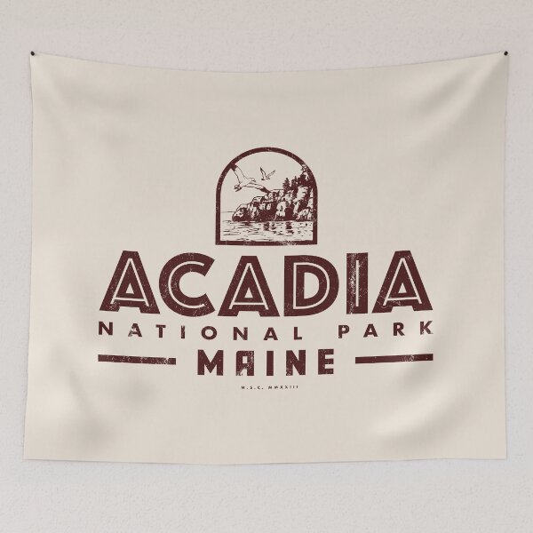 Item preview, Acadia National Park - Coastline (Brown) designed and sold by deadmansupplyco.
