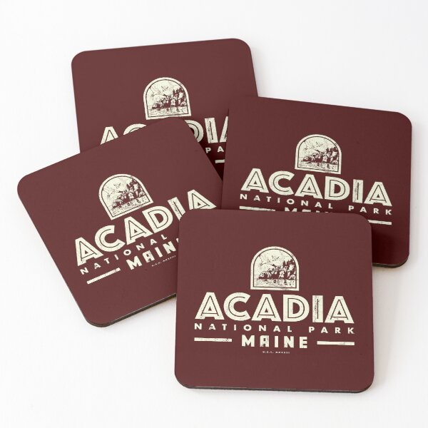 Item preview, Acadia National Park - Coastline (Tan) designed and sold by deadmansupplyco.