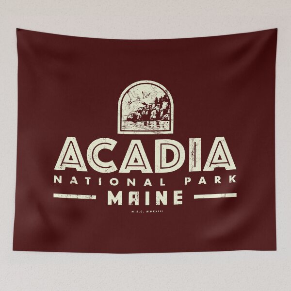 Item preview, Acadia National Park - Coastline (Tan) designed and sold by deadmansupplyco.