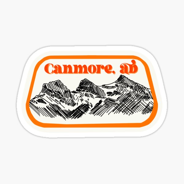 Item preview, Retro Canmore Sticker designed and sold by -piperj.