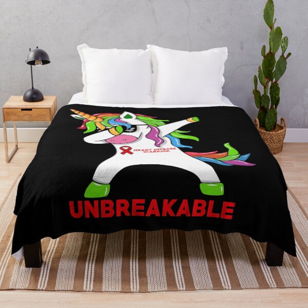 Item preview, Heart Disease Awareness Unicorn Warrior Unbreakable designed and sold by Adolfo114.