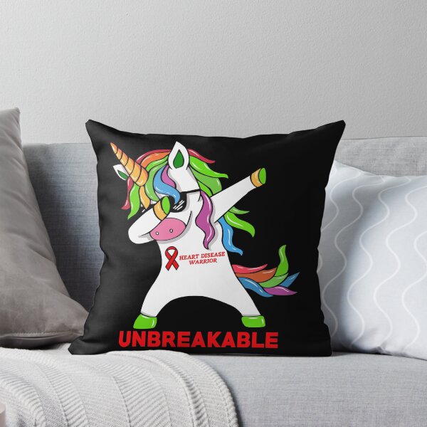 Item preview, Heart Disease Awareness Unicorn Warrior Unbreakable designed and sold by Adolfo114.