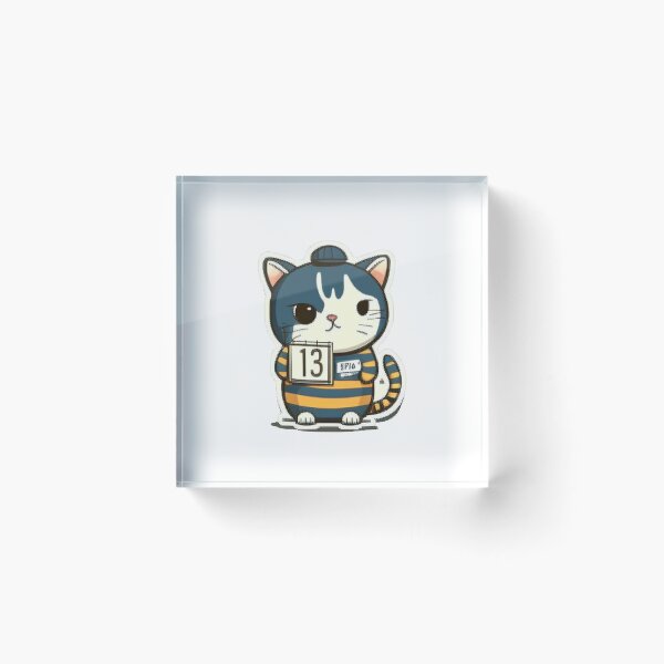 Item preview, Cat Prisoner - Al-CAT-Raz designed and sold by Mooostickers.