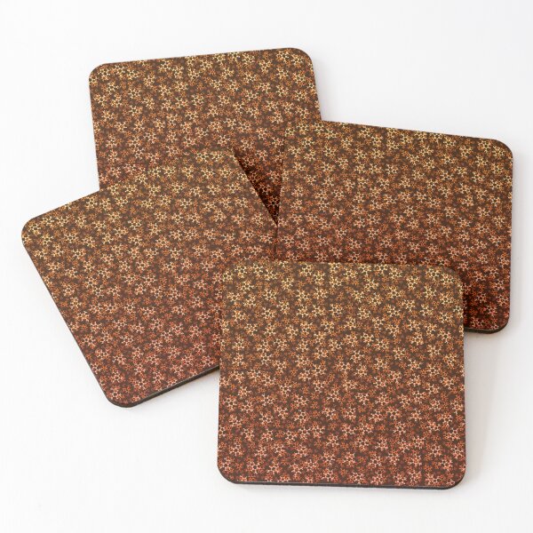 Item preview, Orange Caffeine Molecule Pattern designed and sold by vividbiology.