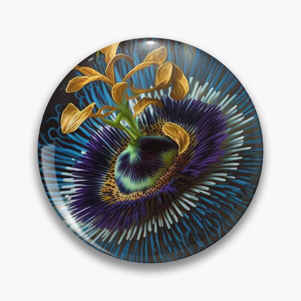 Item preview, Blue Passion Flower  designed and sold by Vanover Designs.