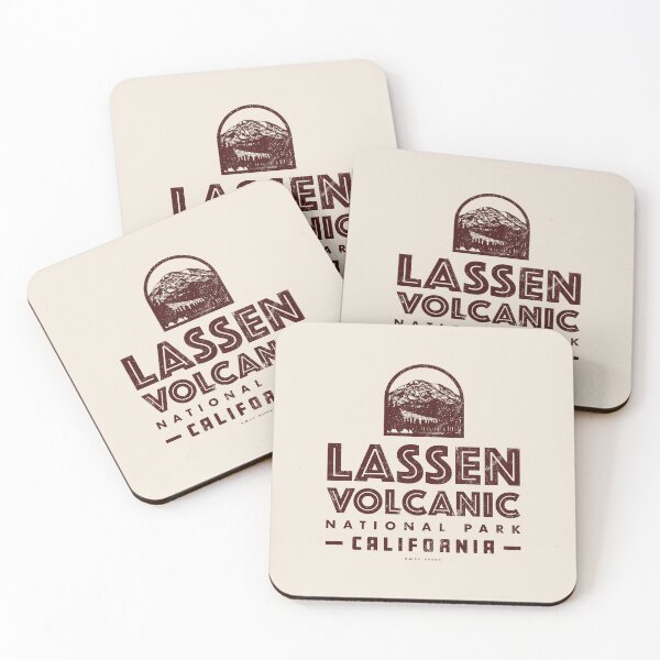 Artikelvorschau, Lassen Volcanic National Park - Lassen Peak (Brown) entworfen und verkauft von deadmansupplyco.