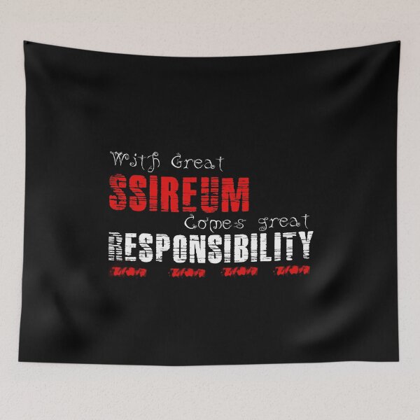 Item preview, With great Ssireum comes great responsibility designed and sold by MartialArtsNerd.