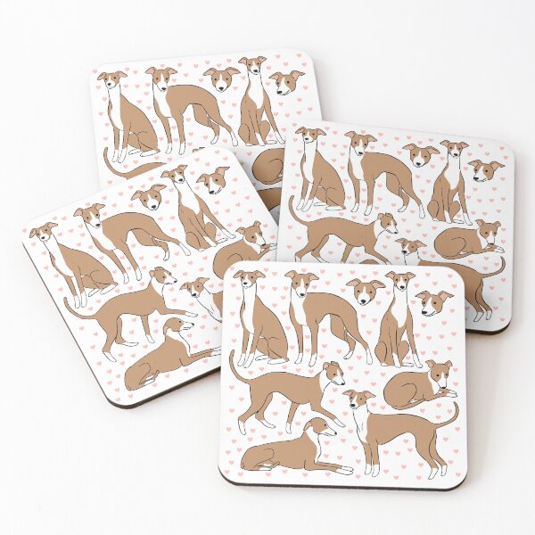 Item preview, Italian greyhound cute illustration pattern  designed and sold by Yarafantasyart.