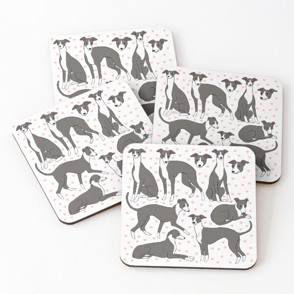 Item preview, Italian greyhound cute illustration pattern  designed and sold by Yarafantasyart.