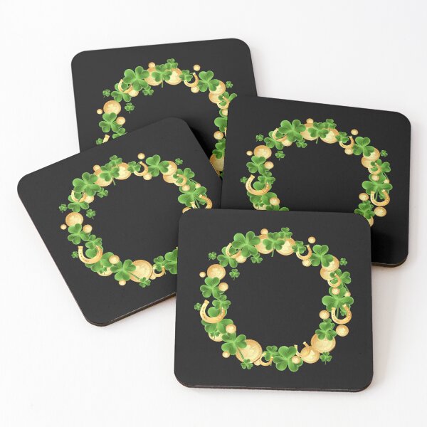 Item preview, Vintage Clover Leaves Garland illustration  designed and sold by garniturex.