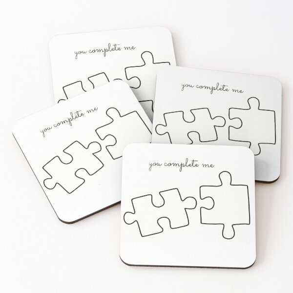 Item preview, You complete me - jigsaw puzzle pieces designed and sold by Marry-me.