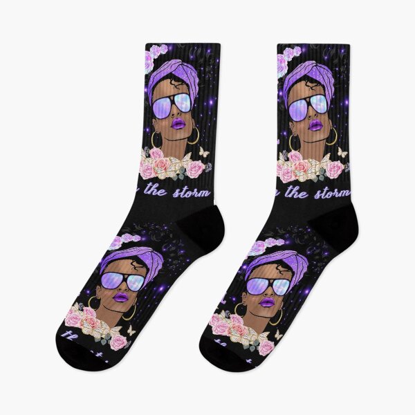 Item preview, She Is Beautiful Resilient Strong Powerful Worthy Fearless Stronger Than Storm  - African American jesus Lady designed and sold by elisarasada.