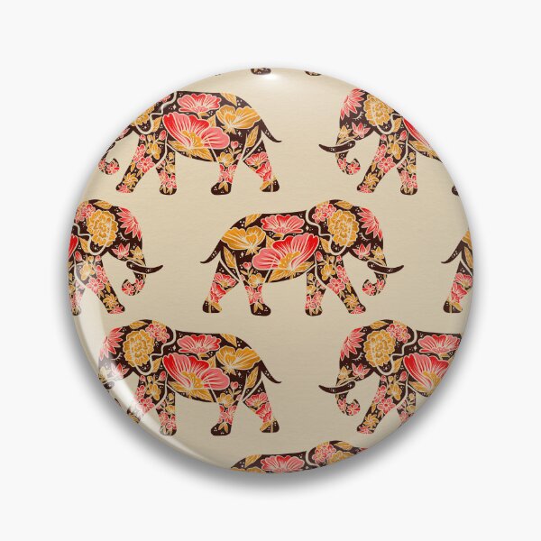 Item preview, Porcelain Floral Elephant – 70s designed and sold by Cat Coquillette.