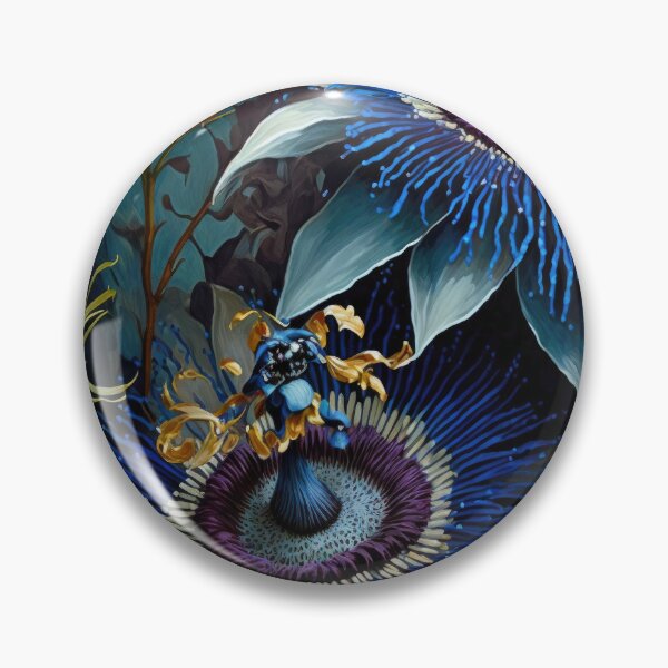 Item preview, Blue Passion Flower  designed and sold by Vanover Designs.