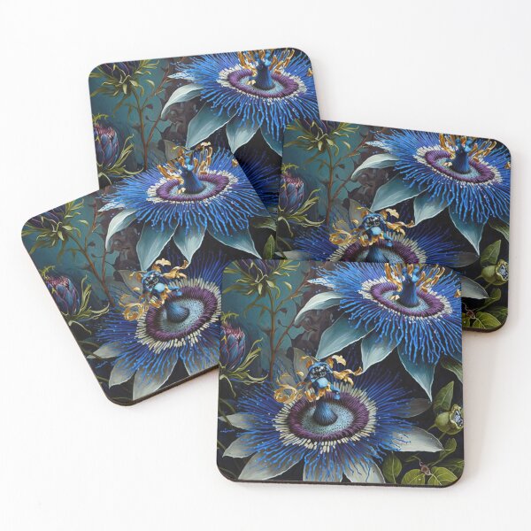 Item preview, Blue Passion Flower  designed and sold by Vanover Designs.