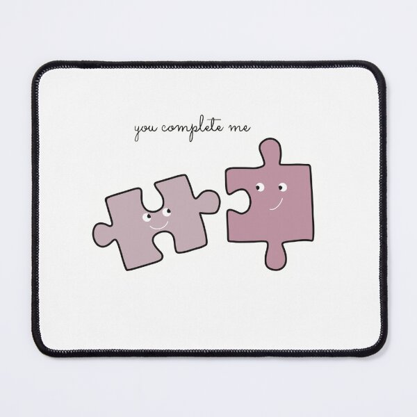 Item preview, You complete me -happy jigsaw puzzle pieces designed and sold by Marry-me.