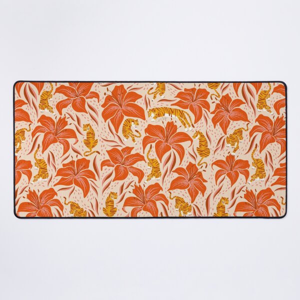 Item preview, Tigers & Tiger Lilies – Retro designed and sold by Cat Coquillette.