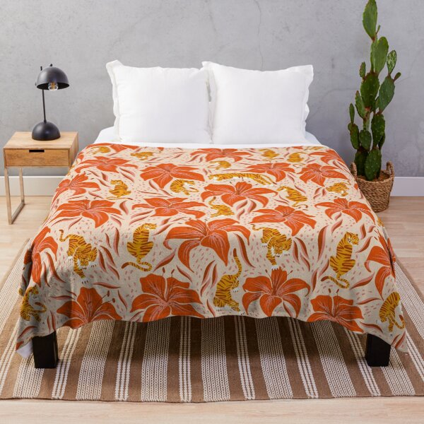 Item preview, Tigers & Tiger Lilies – Retro designed and sold by Cat Coquillette.