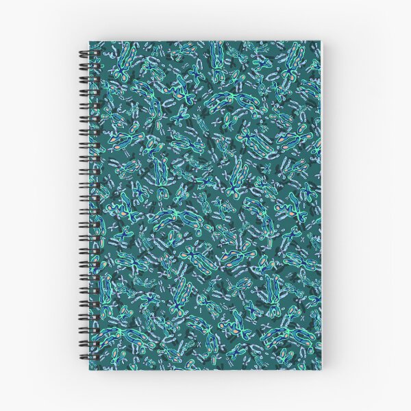 Item preview, Blue Green Chromosome Pattern designed and sold by vividbiology.