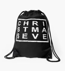 Stylish Christmas Eve Drawstring Bag