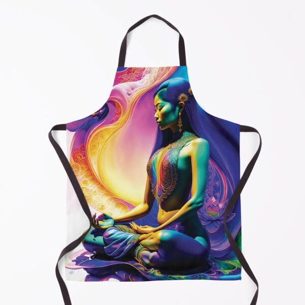 Item preview, meditation,girl meditating,serenity,lotus,lotus pose,peace,blue,closed eyes designed and sold by SBlagojevic.
