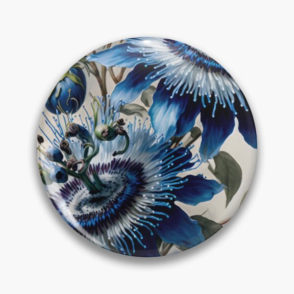 Item preview, Blue Passion Flower  designed and sold by Vanover Designs.