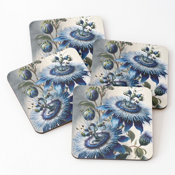 Item preview, Blue Passion Flower  designed and sold by Vanover Designs.