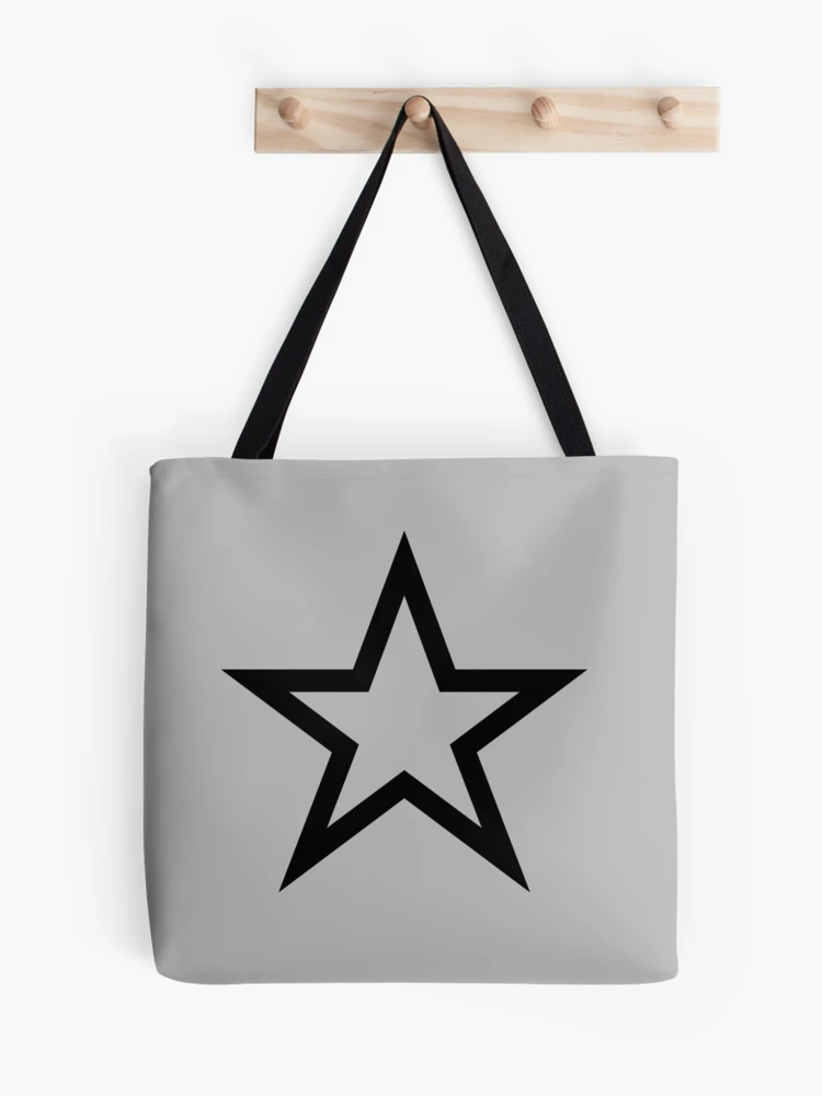 Y2K Star Tote Bag Black 3.0