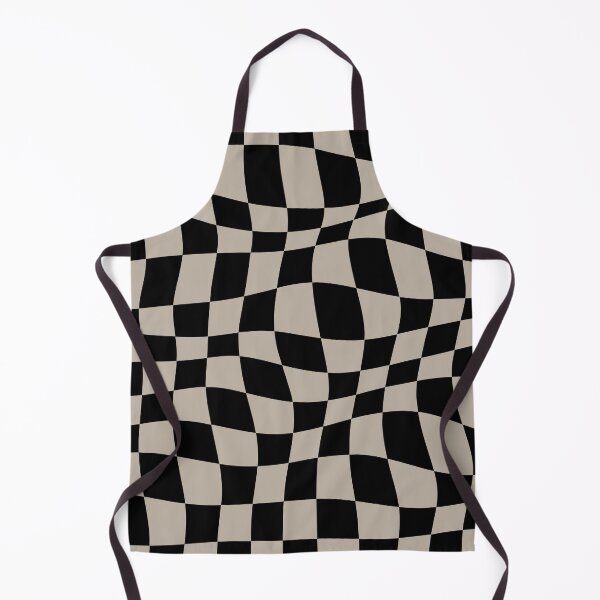 Item preview, Warped Checkered Pattern (black/tan) designed and sold by Design Minds Boutique.