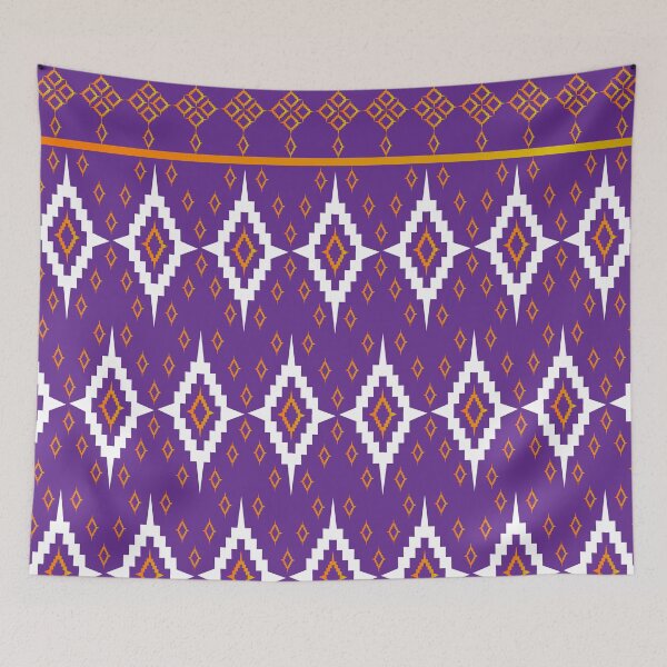 Item preview, Thai Ikat Seamless Pattern Thai Textile Seamless Pattern Thai Fabric Seamless Pattern  Geometric Seamless Pattern designed and sold by Apkdesigner.